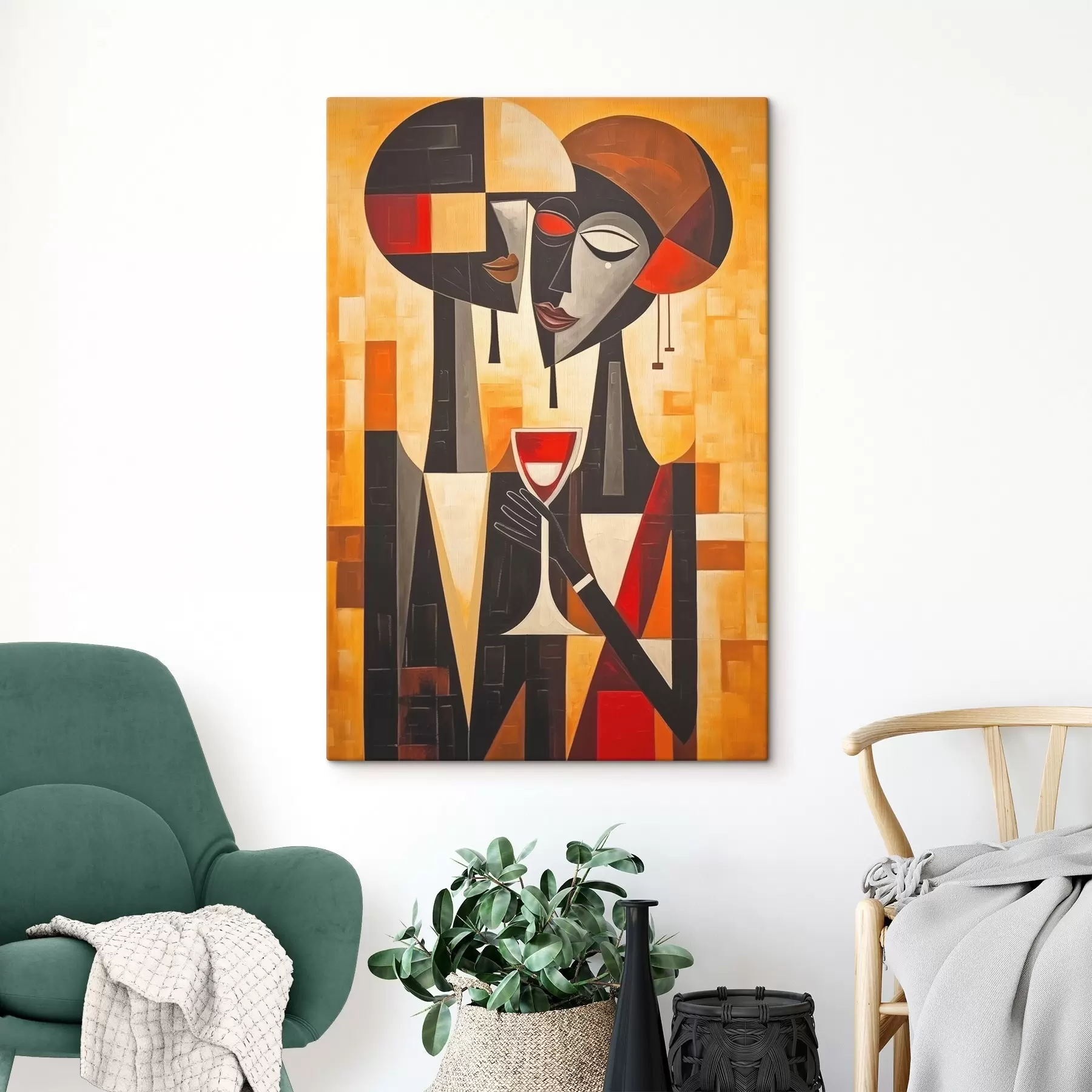 Paveikslėlis Du su kubistiniu stiklu s45085