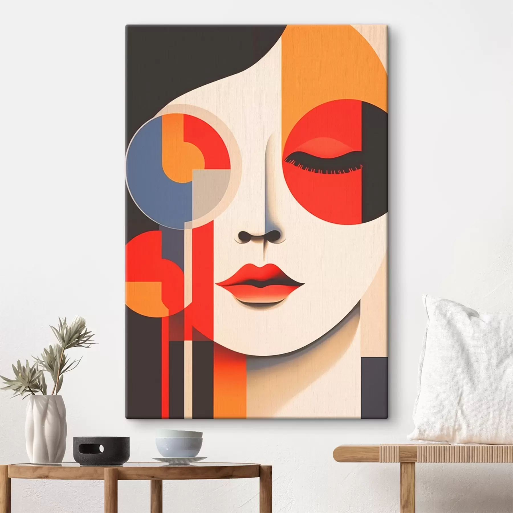 Paveikslėlis Abstraktus geometrinių formų veidas s45086