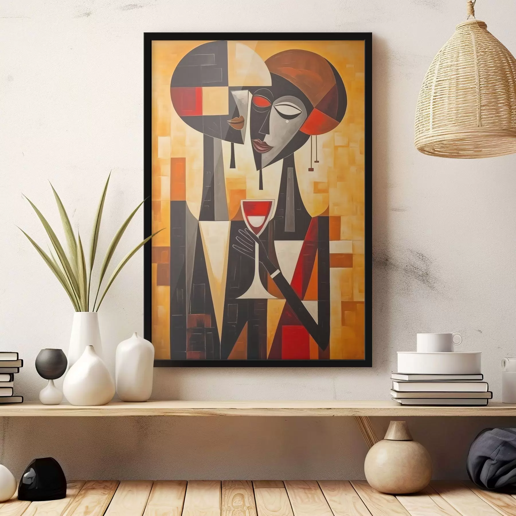 Fototapetai Du su kubistiniu stiklu f45085