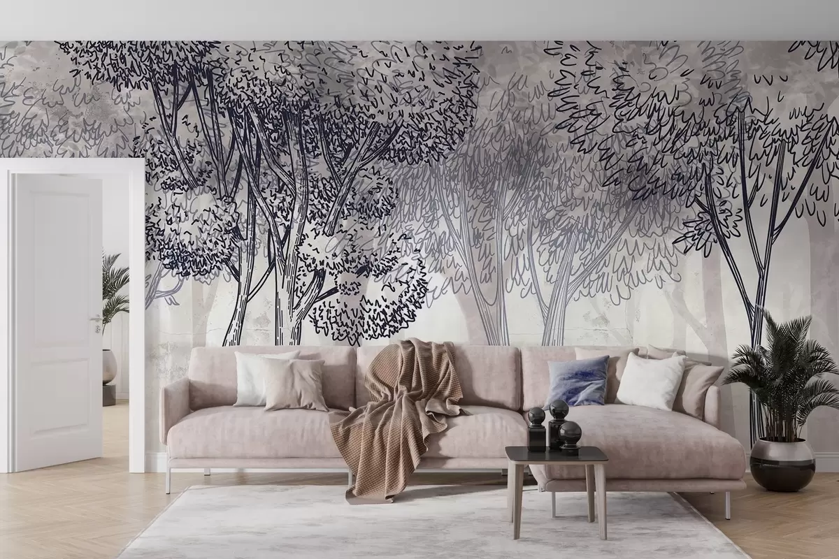 Fototapetai Vešlūs lapuotieji medžiai w04251v1