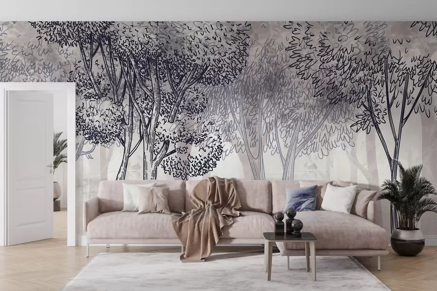 Fototapetai Vešlūs lapuotieji medžiai w04251v1