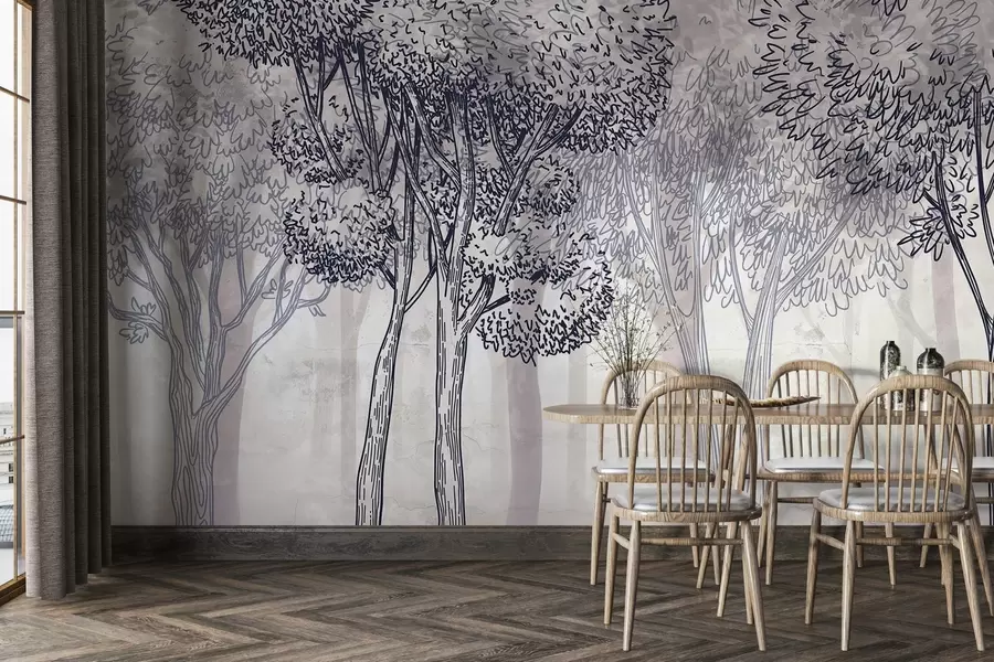 Fototapetai Vešlūs lapuotieji medžiai w04251v1