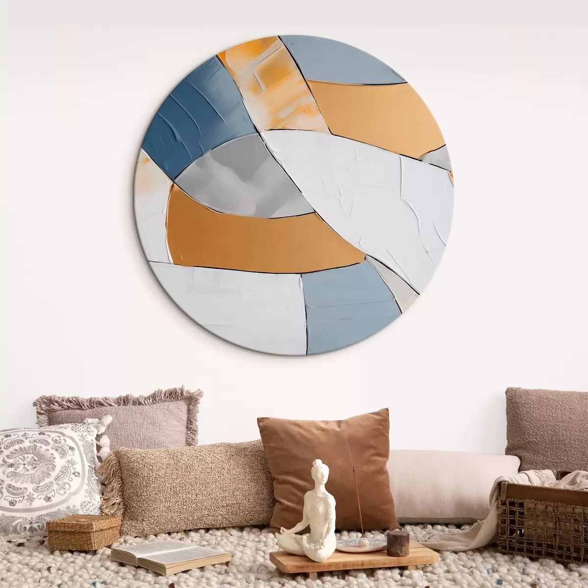 Apvalūs paveikslai Šiuolaikinė geometrinė abstrakcija r45118
