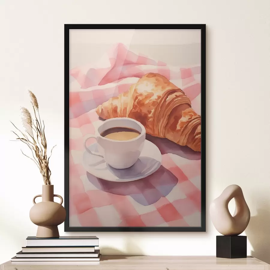 Fototapetai Kava su kruasanu f45143