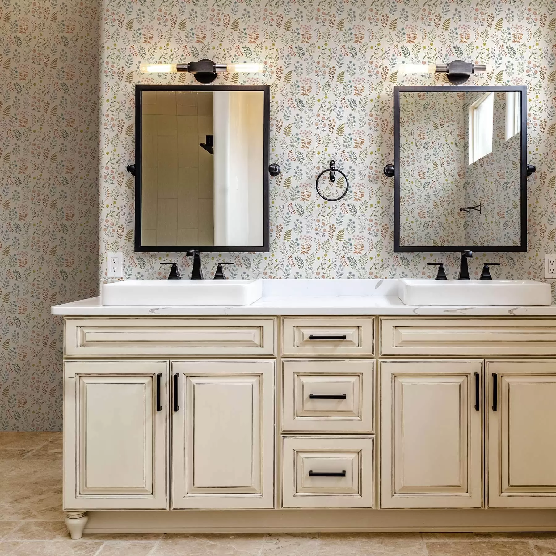 Fototapetai Spalvoti augalai baltame languotame fone a00413