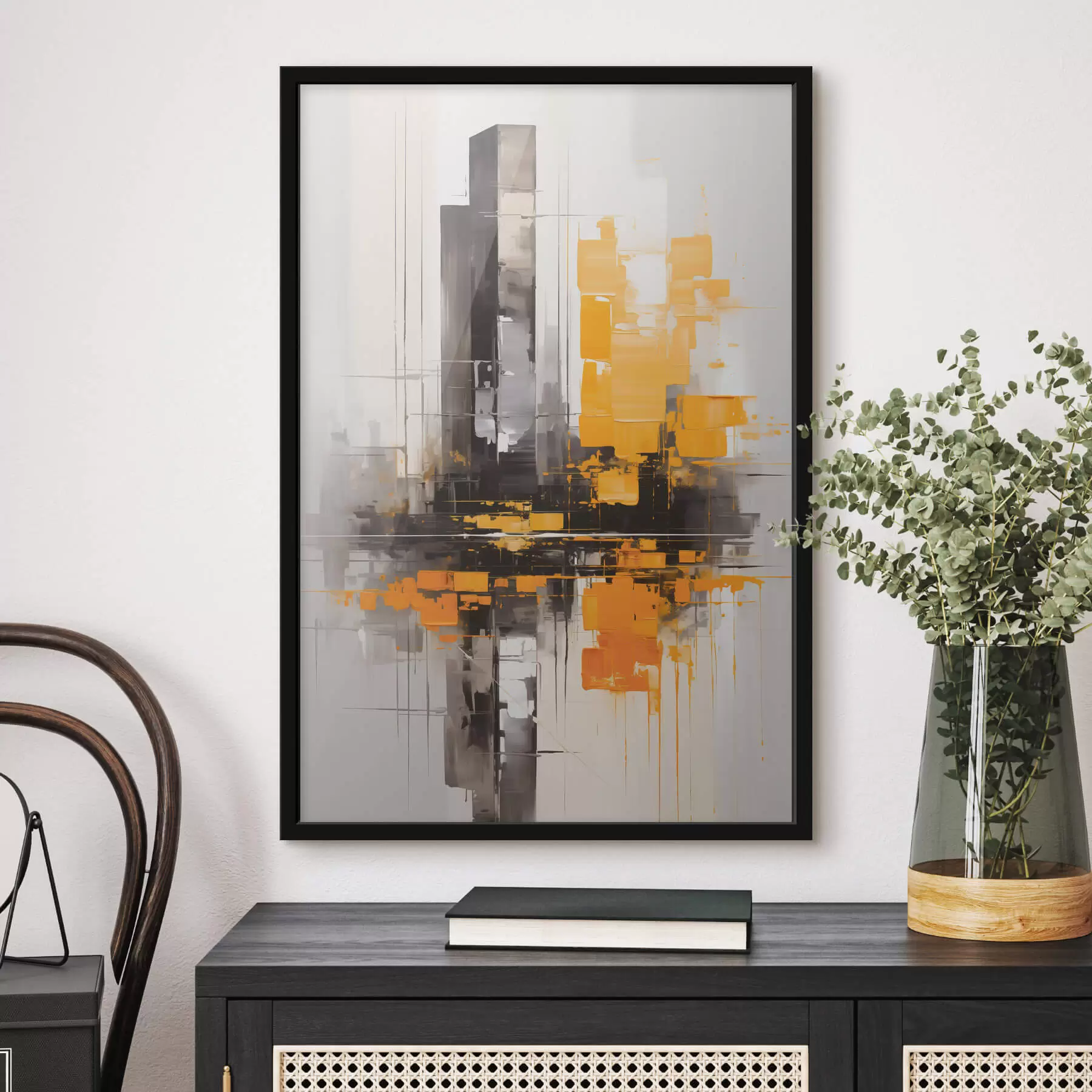 Fototapetai Abstrakcija su dangoraižiais f45162