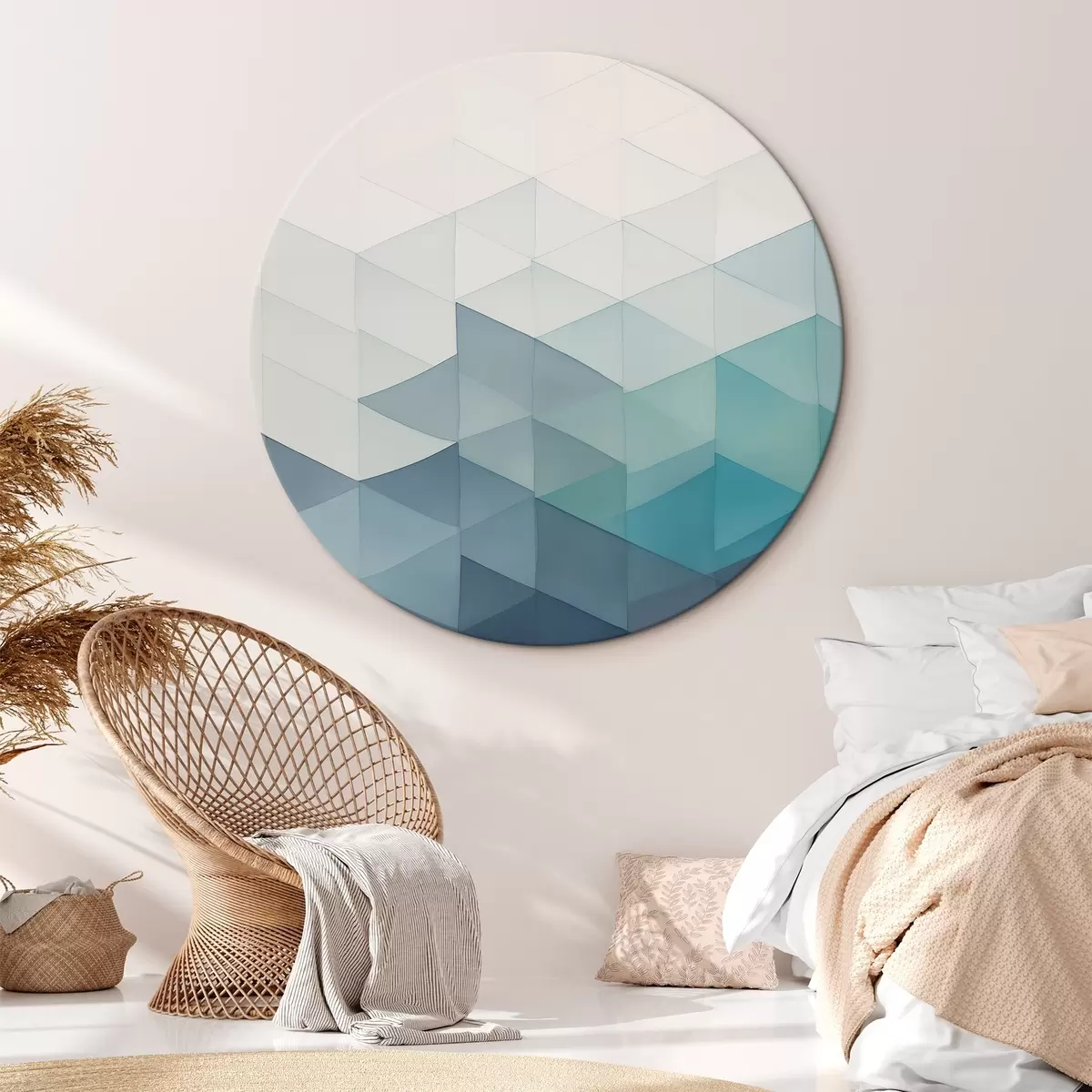 Apvalūs paveikslai Šiuolaikinė geometrinė abstrakcija r45214