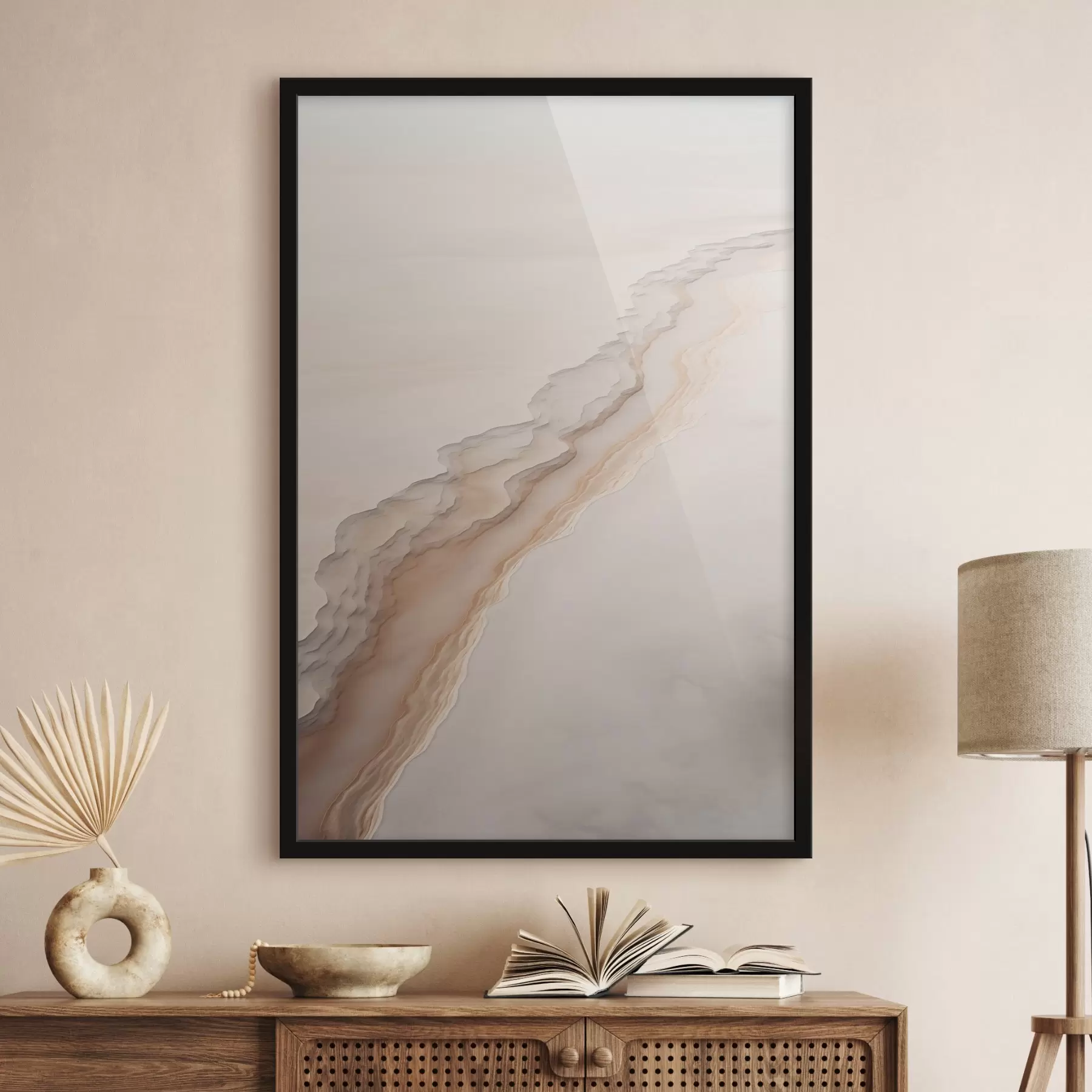 Fototapetai Minimalistinis dykumos kraštovaizdis f45205