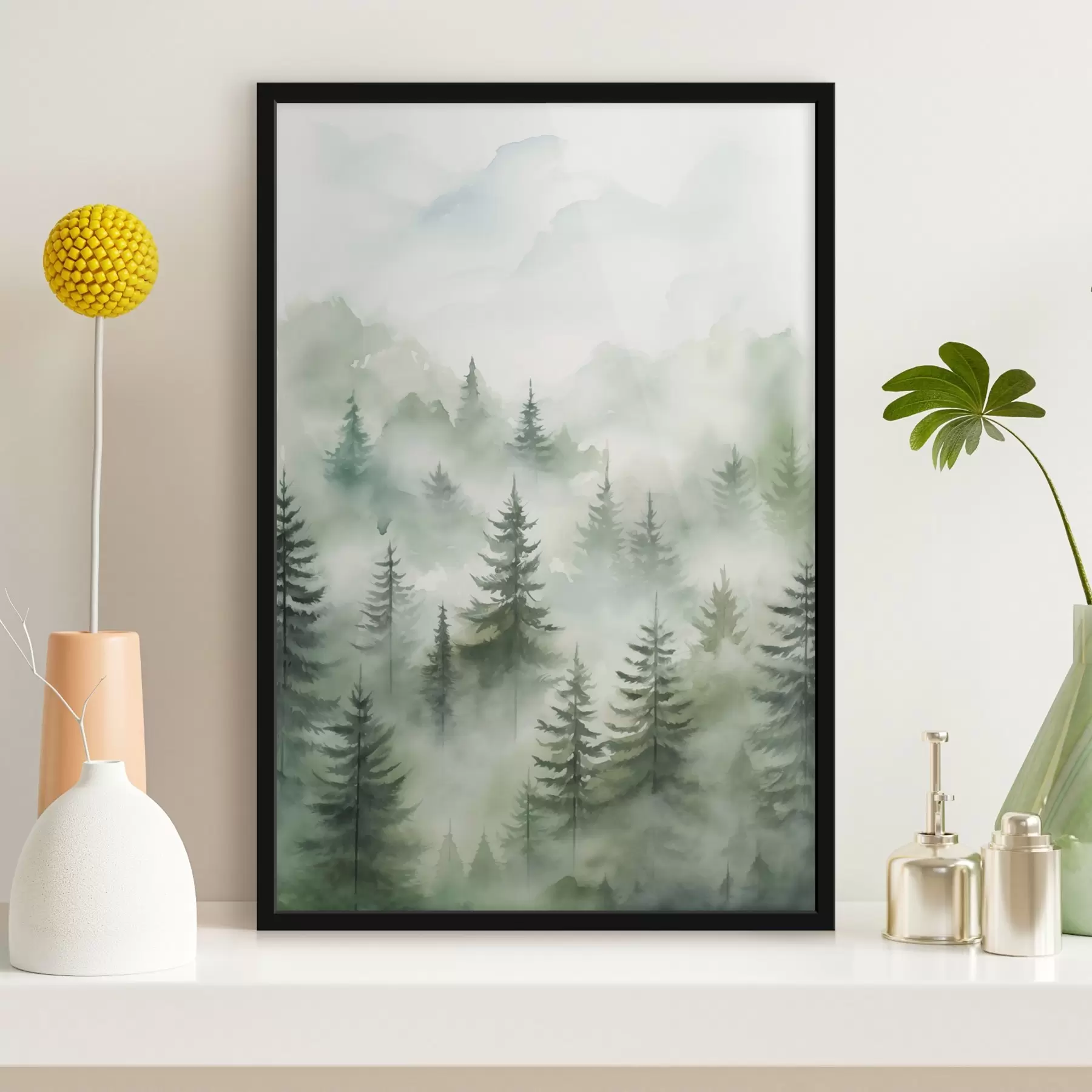 Fototapetai Miškas rūke f45207