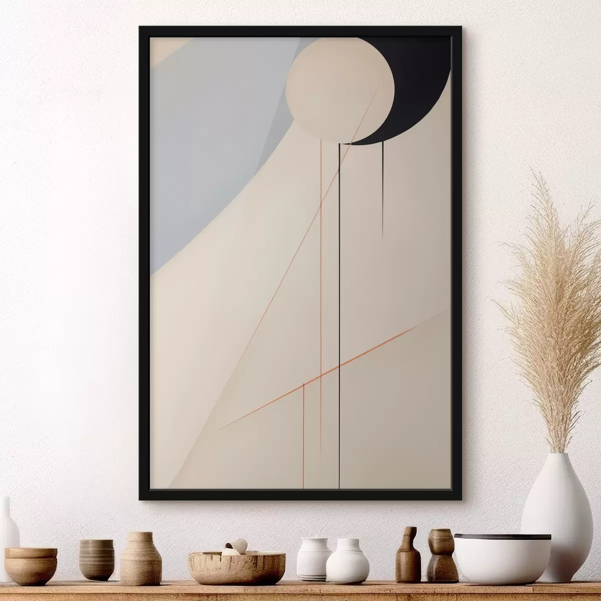 Plakatas Geometrinė minimalistinė abstrakcija f45212