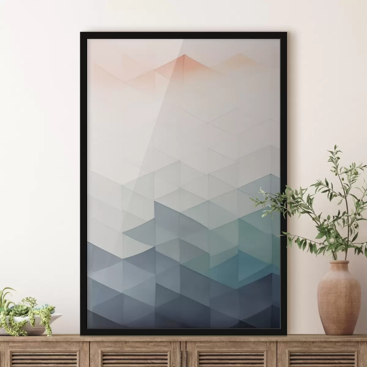 Plakatas Šiuolaikinė geometrinė abstrakcija f45214