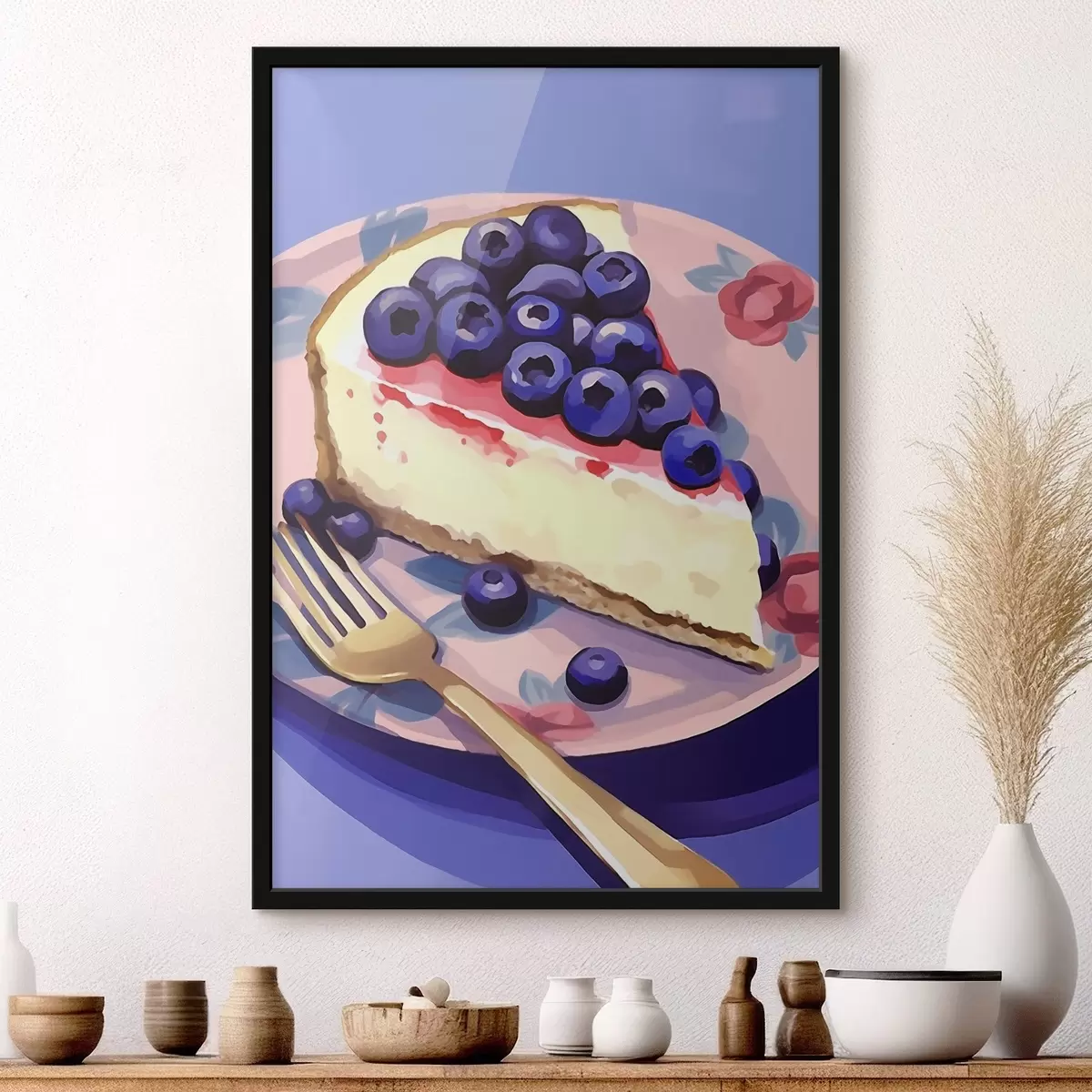 Plakatas Sūrio pyragas su mėlynėmis f45229