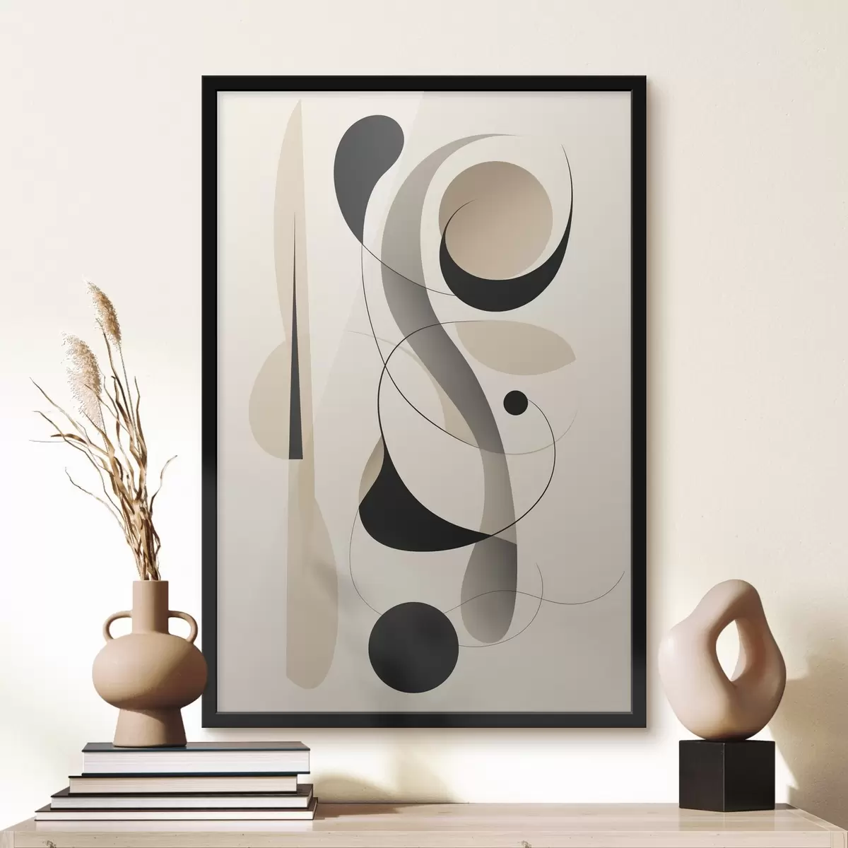 Plakatas Minimalistinė geometrinė kompozicija f45198