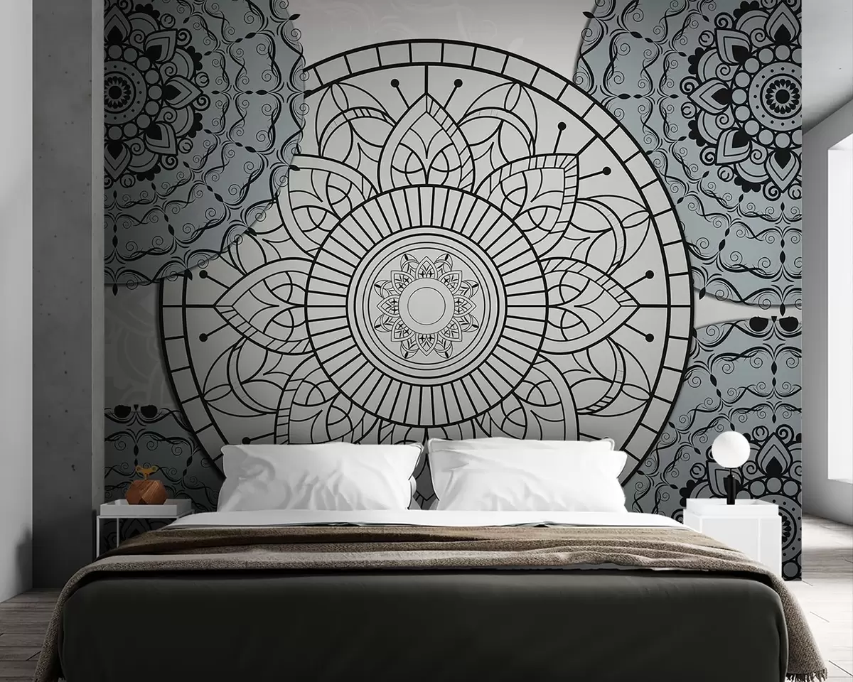 Fototapetai Šviesių tonų mandala w09182