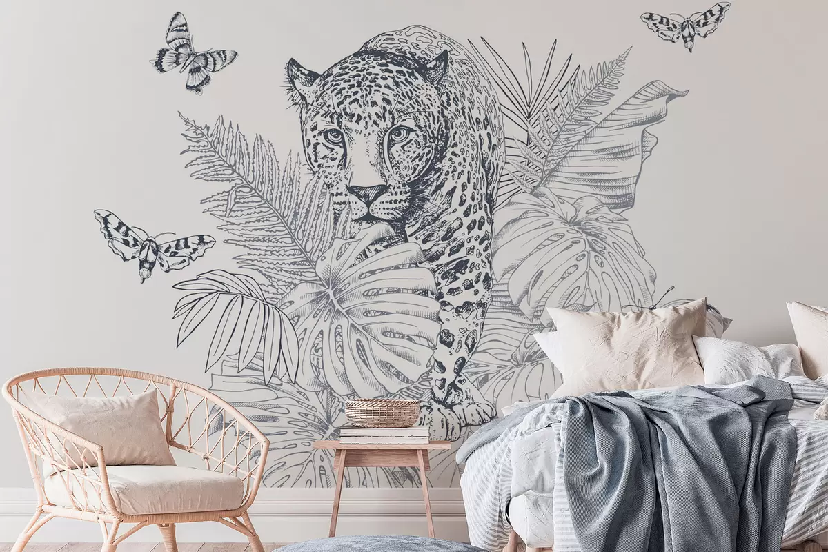 Fototapetai Leopardas w04358
