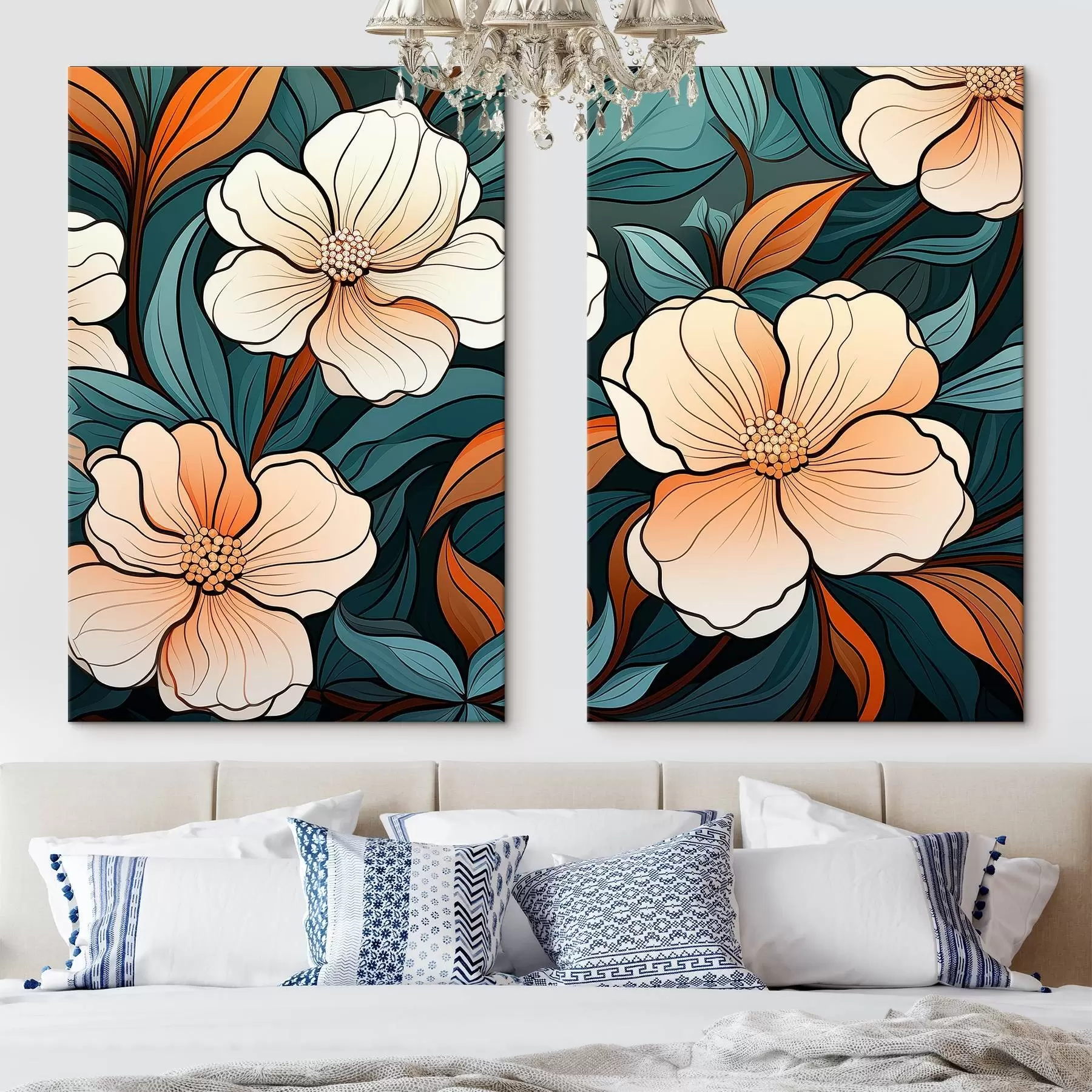 Paveikslėlis Spalvingos gėlės m00554