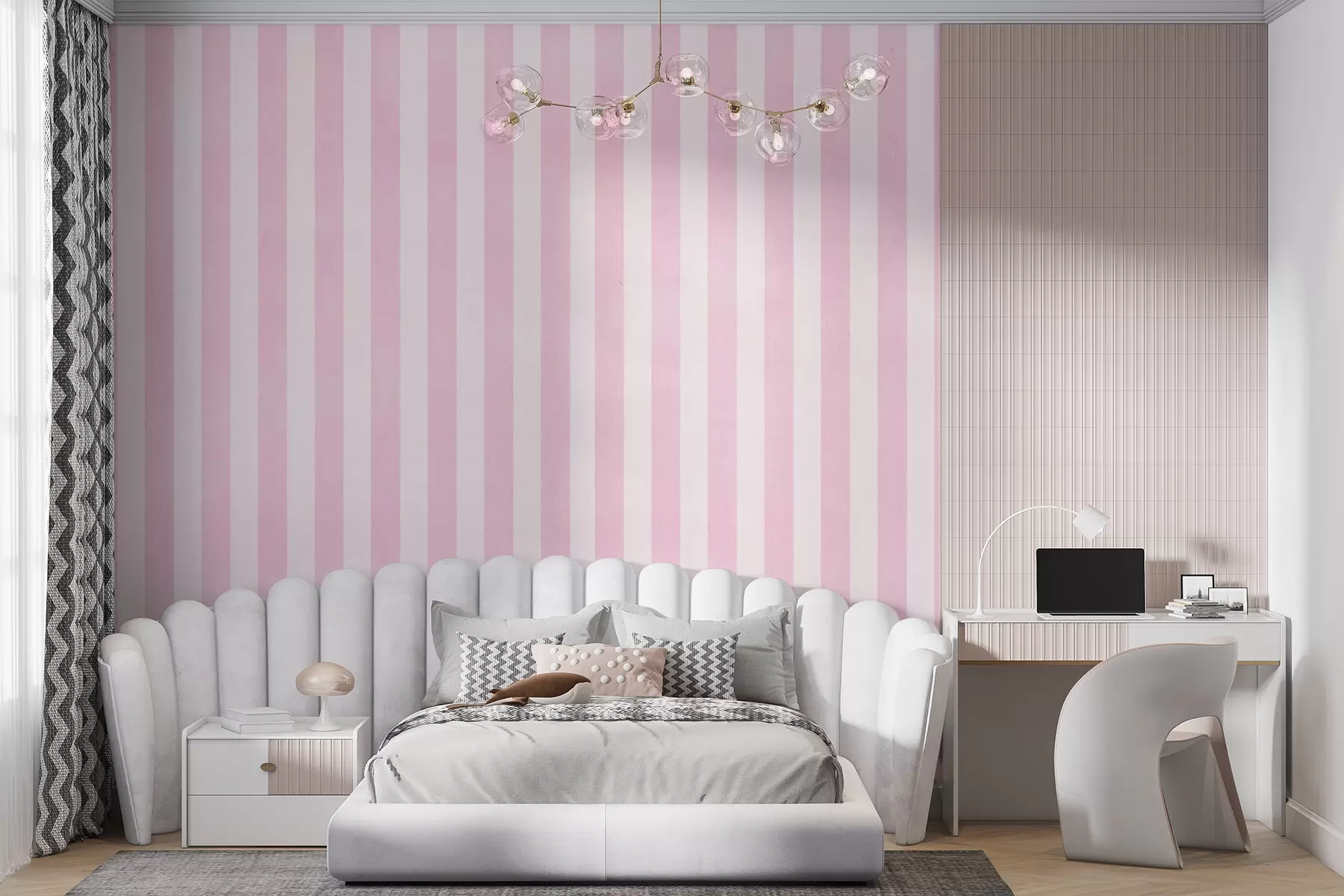 Fototapetai Rožiniai dryžiai u71648