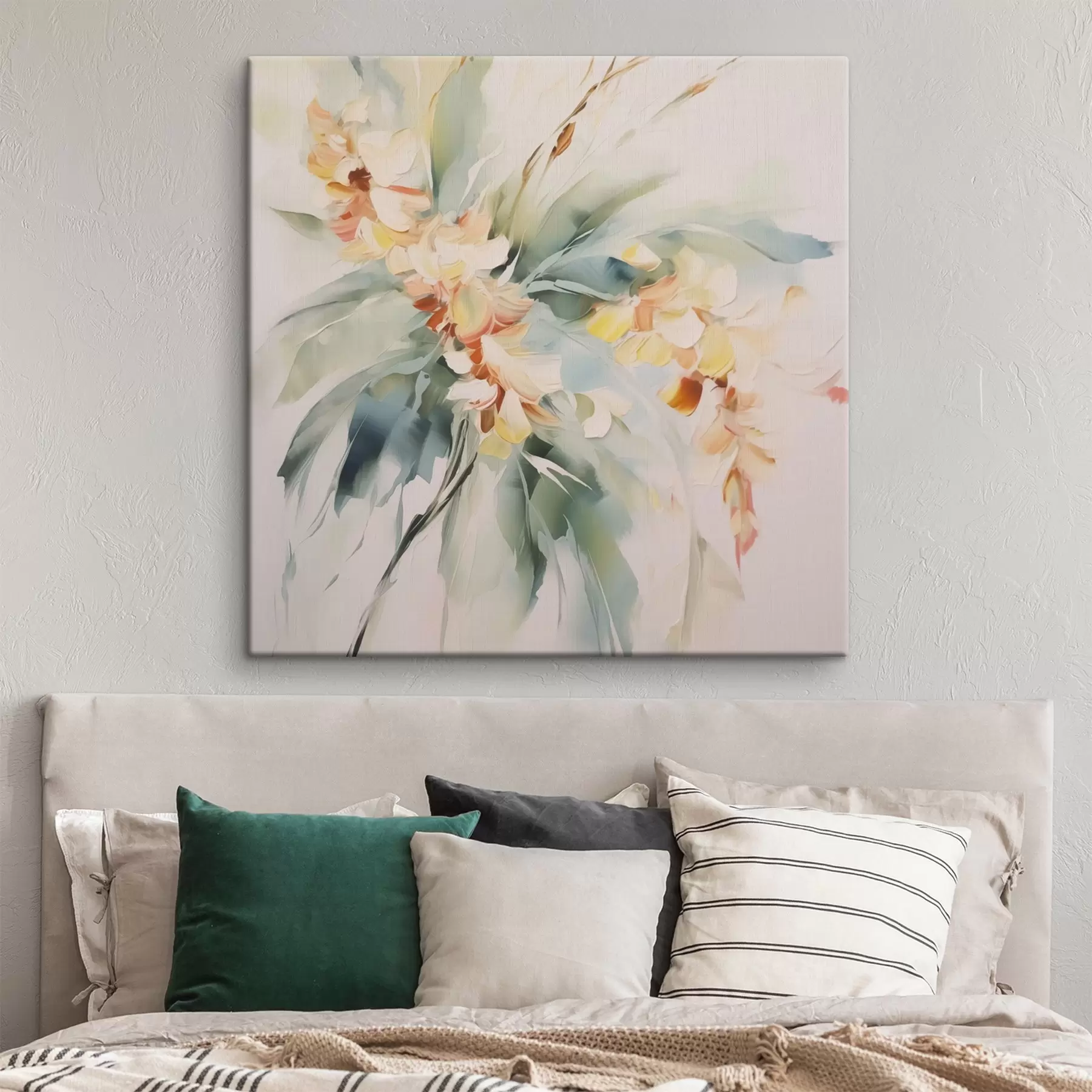 Paveikslėlis Abstrakčios gėlės lapuose s45305