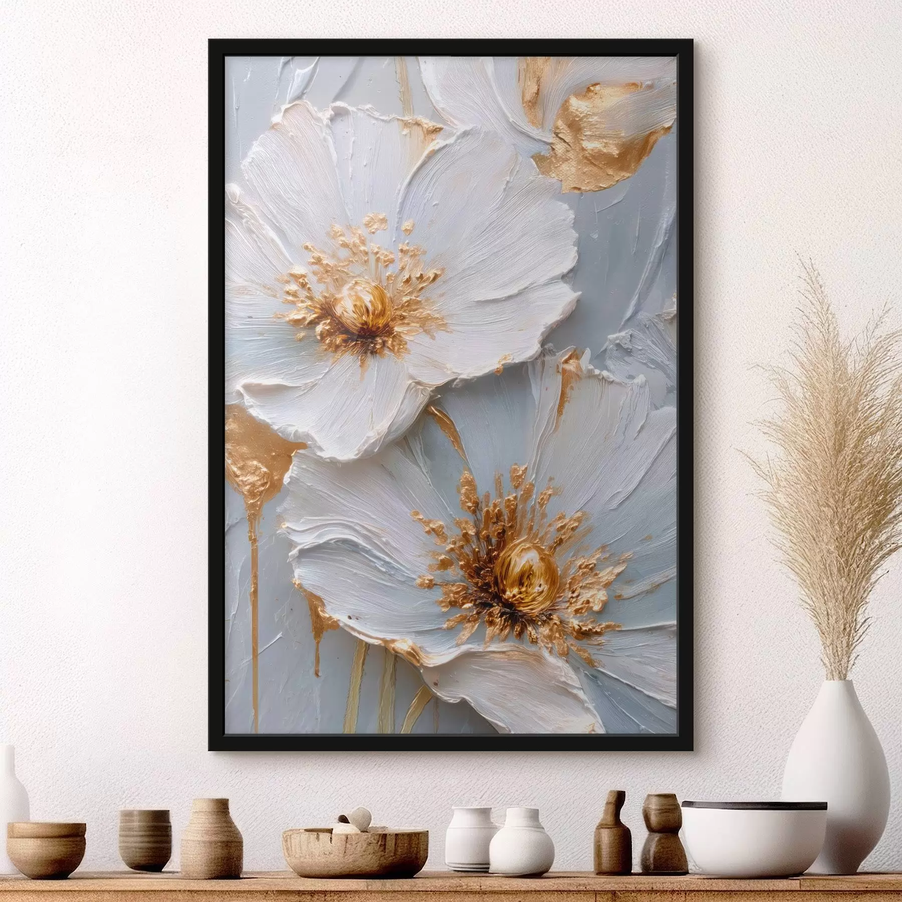 Fototapetai Tekstūriniai margučiai: impasto menas su išraiškingais teptuko potėpiais f45241