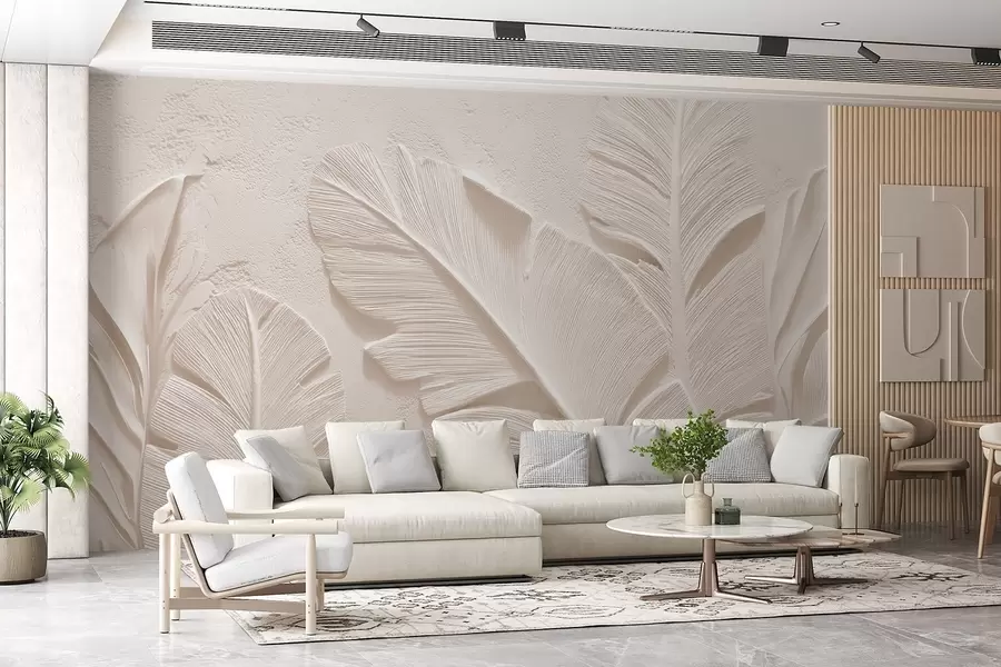 Fototapetai Šiltų smėlio ir smėlio atspalvių reljefo lapai w09307v1