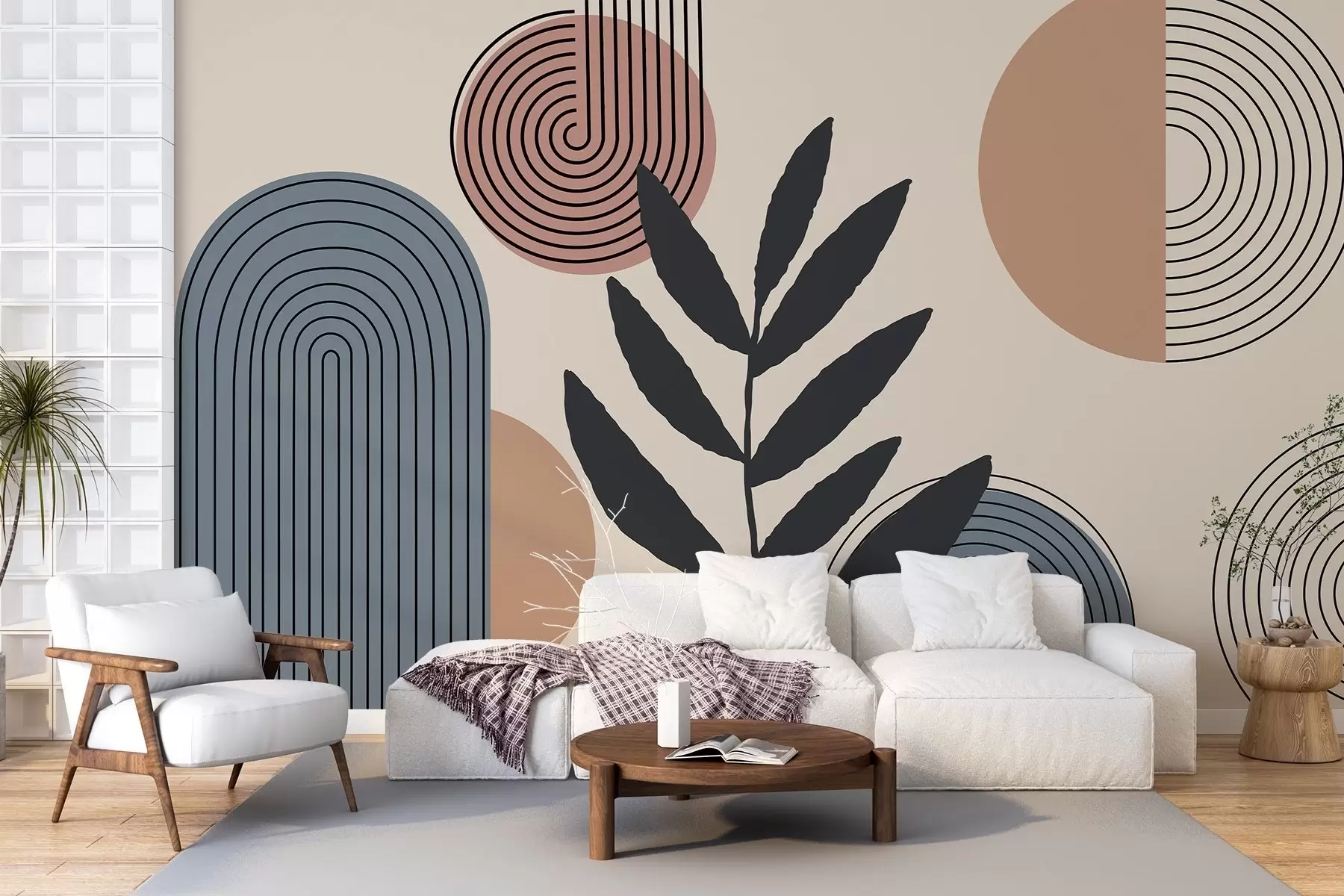 Fototapetai Geometriniai lapai w04385