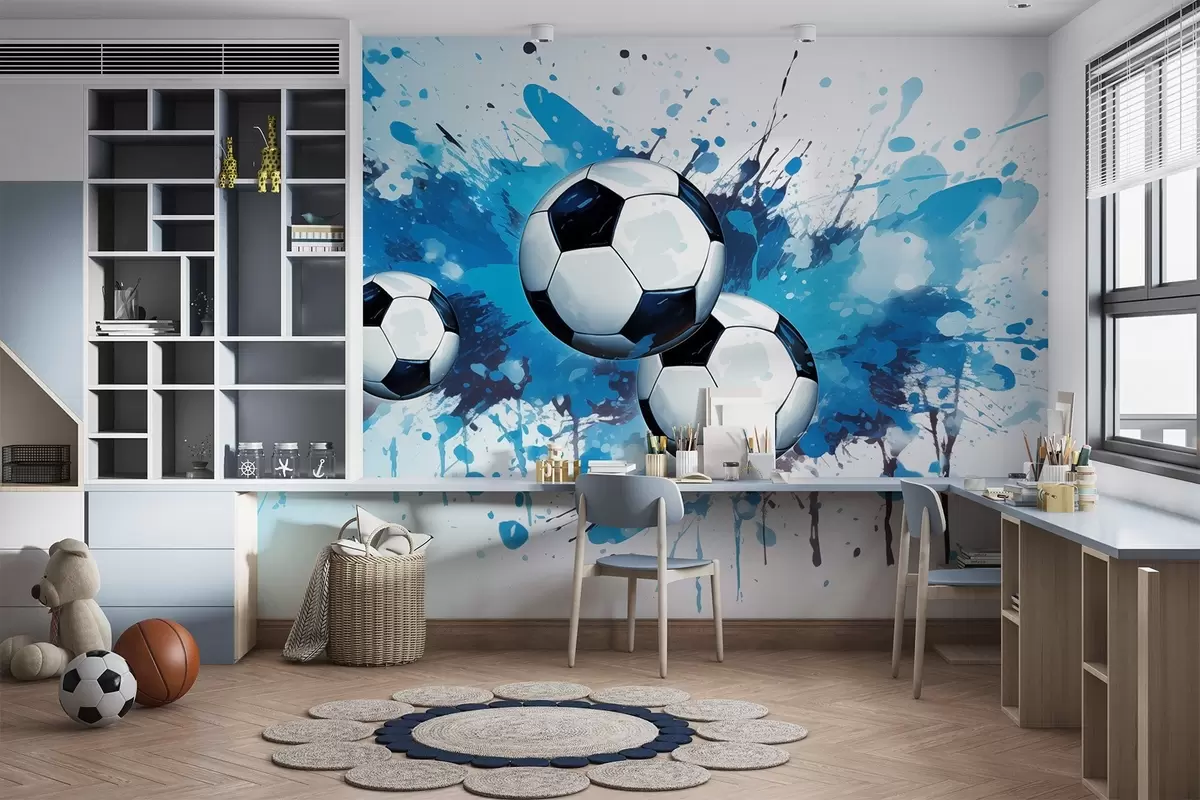 Fototapetai Futbolo kamuoliai w04373