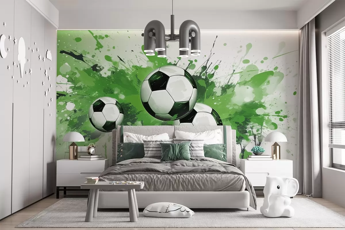 Fototapetai Futbolo kamuoliai w04373v1