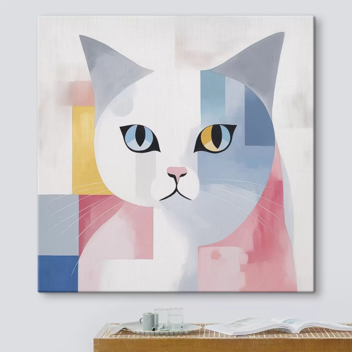 Paveikslėlis Abstraktus katės portretas s45358