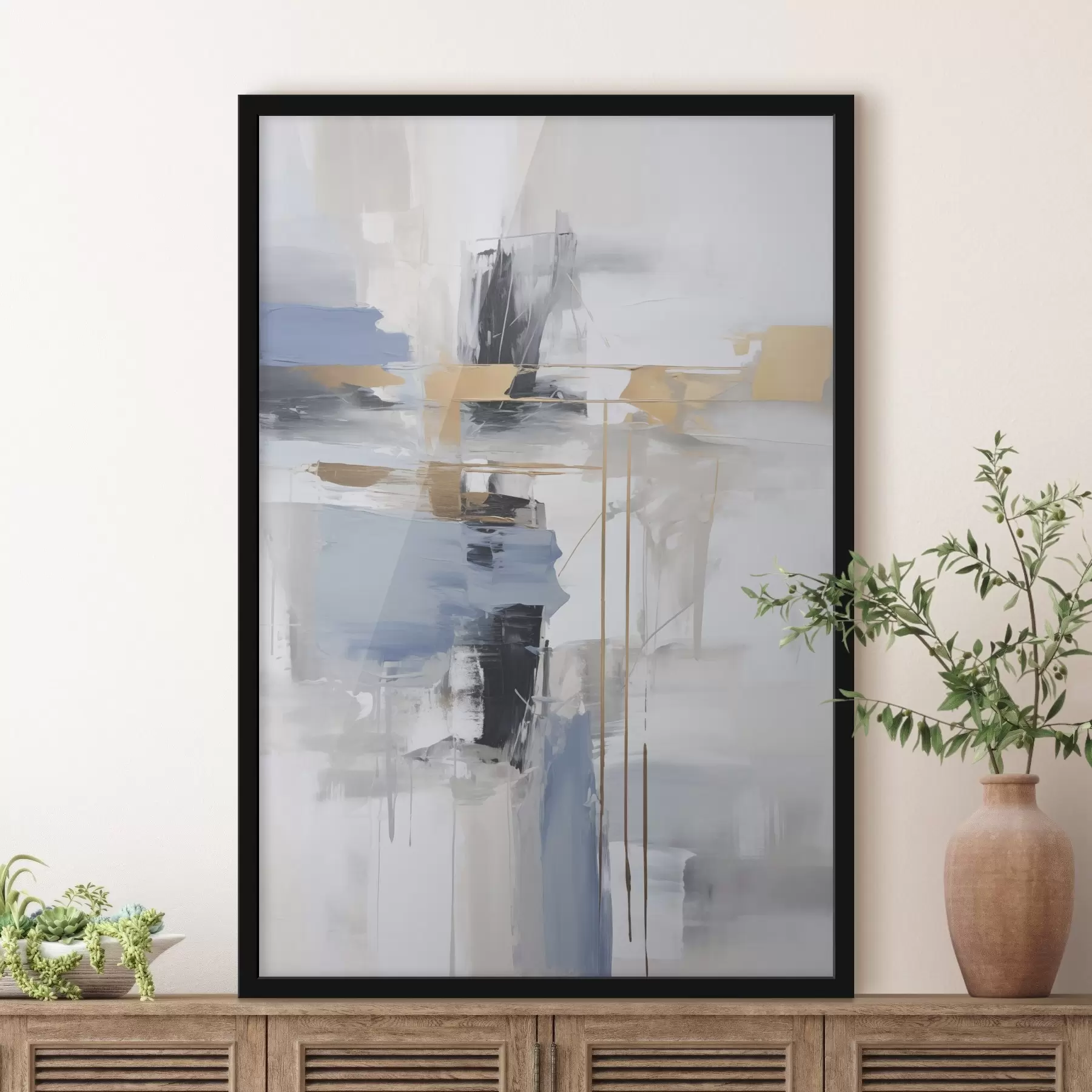 Fototapetai Šiuolaikinės abstrakcijos tapybos imitacija f45349