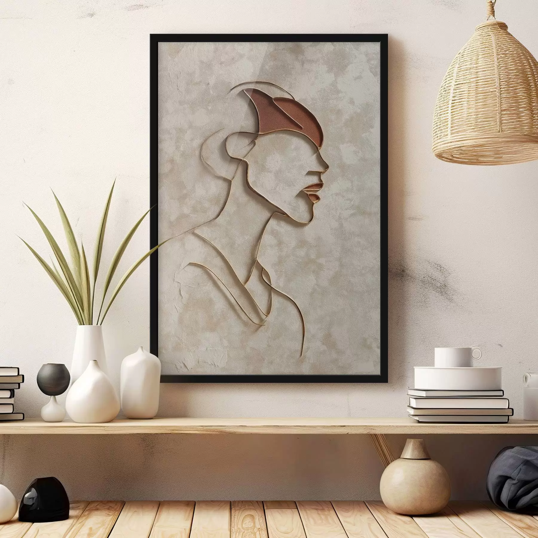 Fototapetai Abstraktus moters veidas f45395