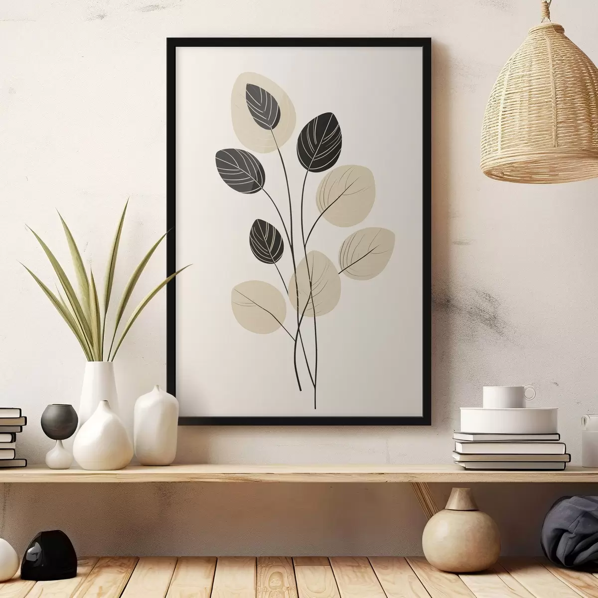 Plakatas Minimalistinė botaninė iliustracija f45401