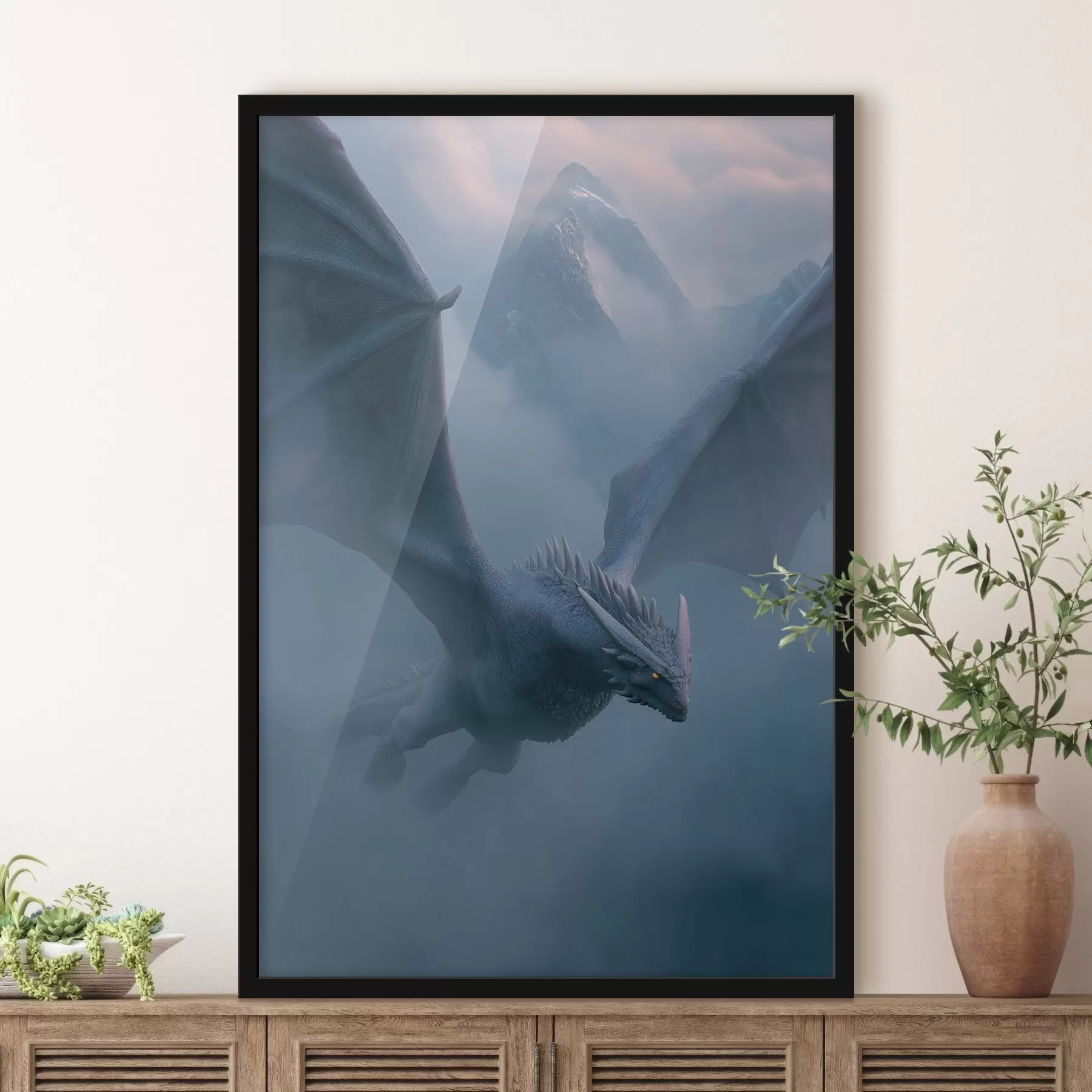 Fototapetai Tamsusis drakonas danguje f45411