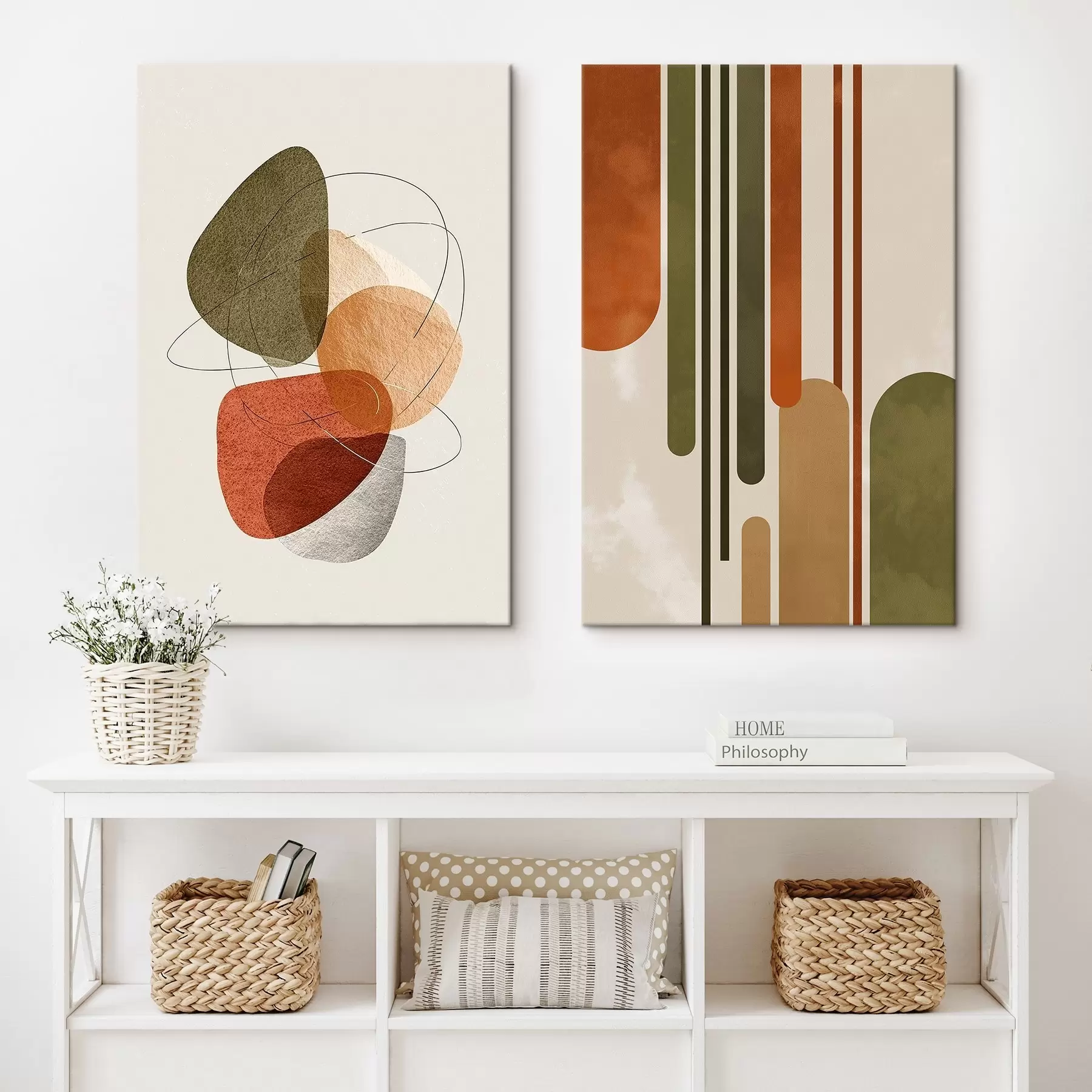 Paveikslėlis Įvairių spalvų linijos ir apskritimai m00608