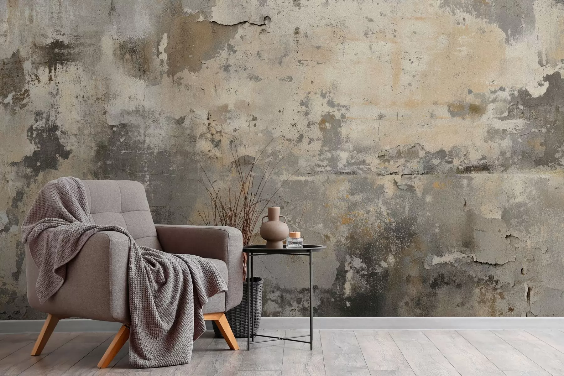 Fototapetai senos sienos su tekstūra imitacija w04311