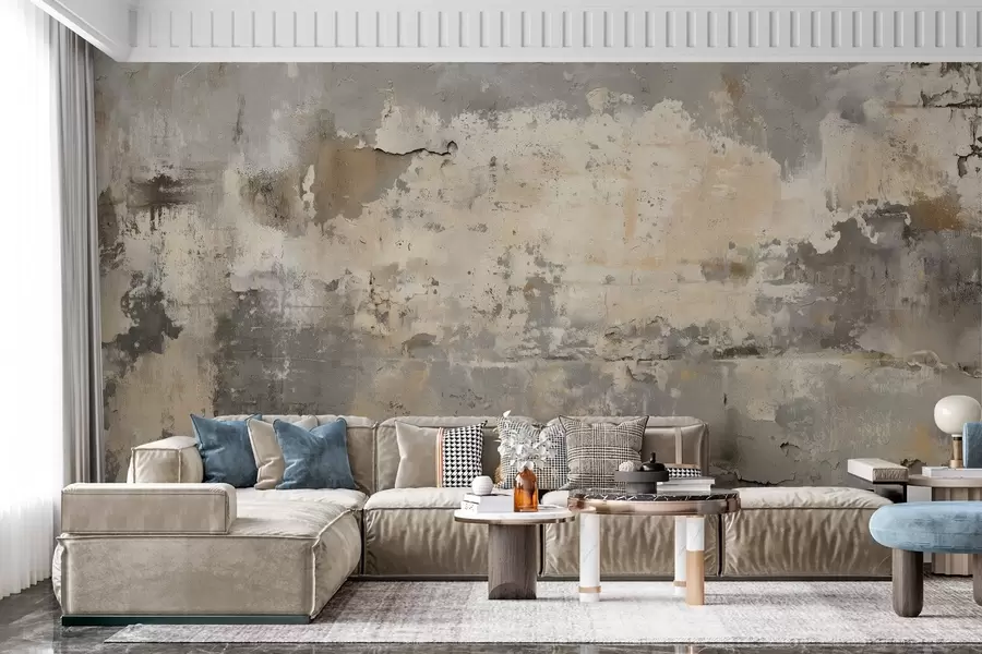 Fototapetai senos sienos su tekstūra imitacija w04311