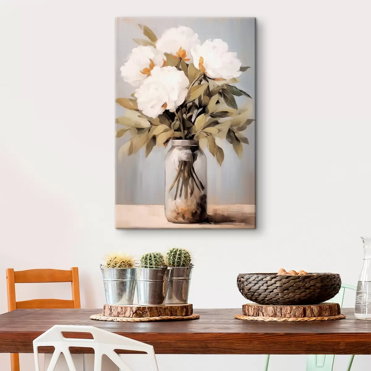 Paveikslėlis Bijūnų puokštė vazoje s45422