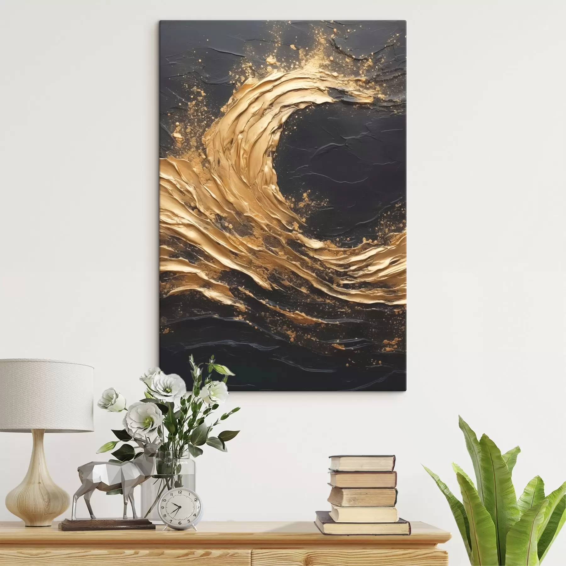 Paveikslėlis Abstrakti oranžinių tonų banga s45441