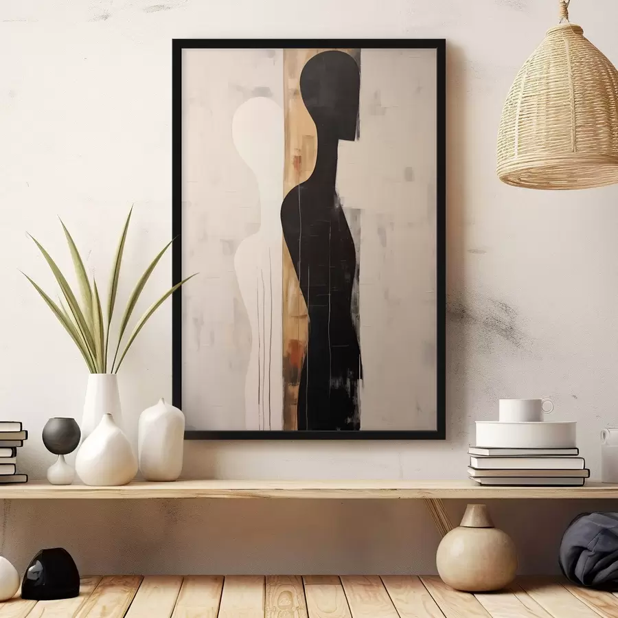 Fototapetai Dviejų figūrų siluetas f45429