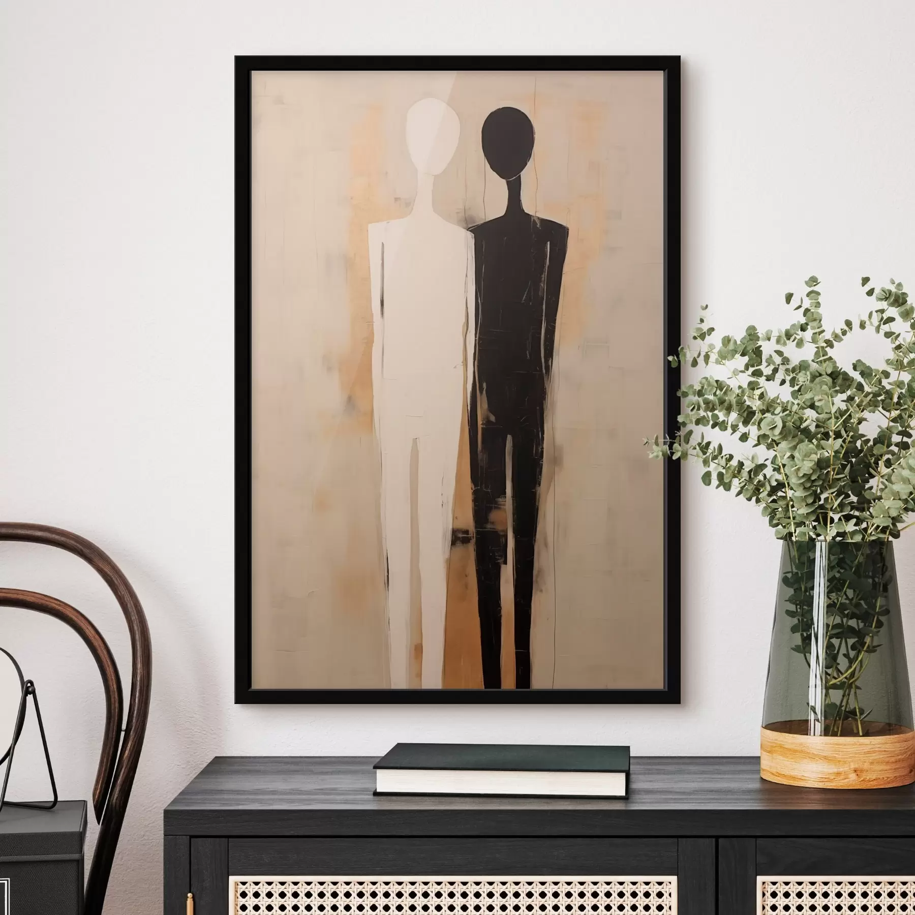 Fototapetai Dviejų figūrų siluetas f45430