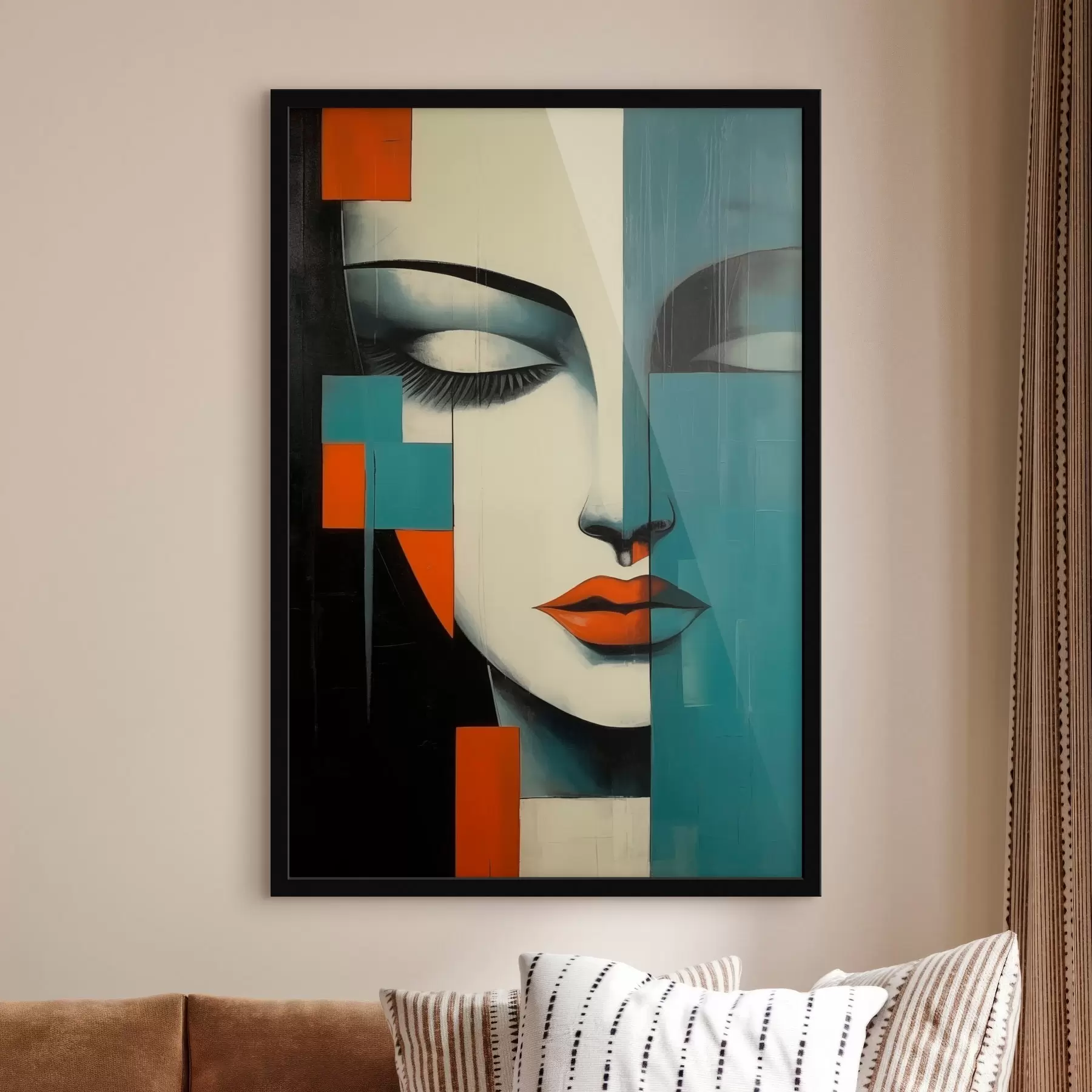 Fototapetai Abstraktus moters portretas f45438