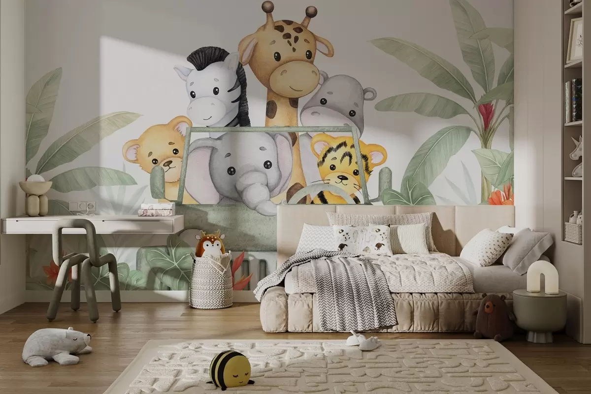Fototapetai Mieli gyvūnai tropikuose w04413