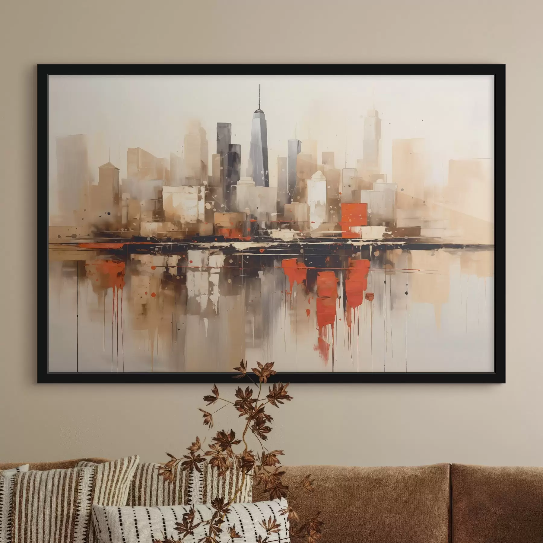 Fototapetai Abstraktus miesto peizažas f45368