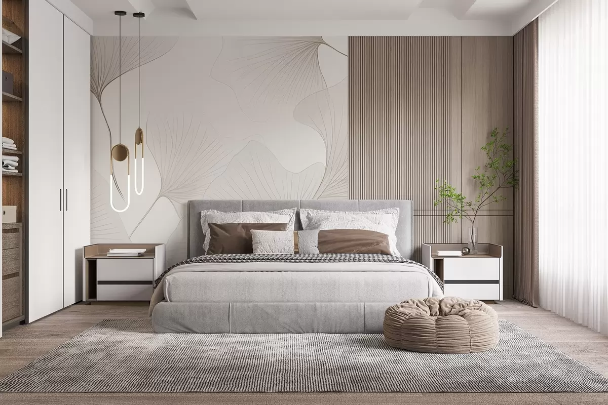 Fototapetai Skaidrūs ginkmedžio lapai w04433v1