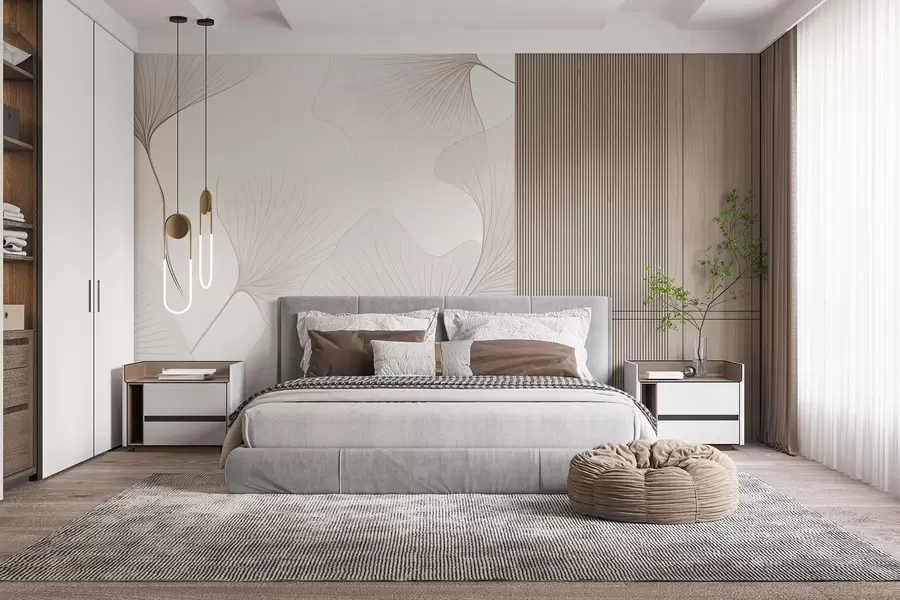 Fototapetai Skaidrūs ginkmedžio lapai w04433v1