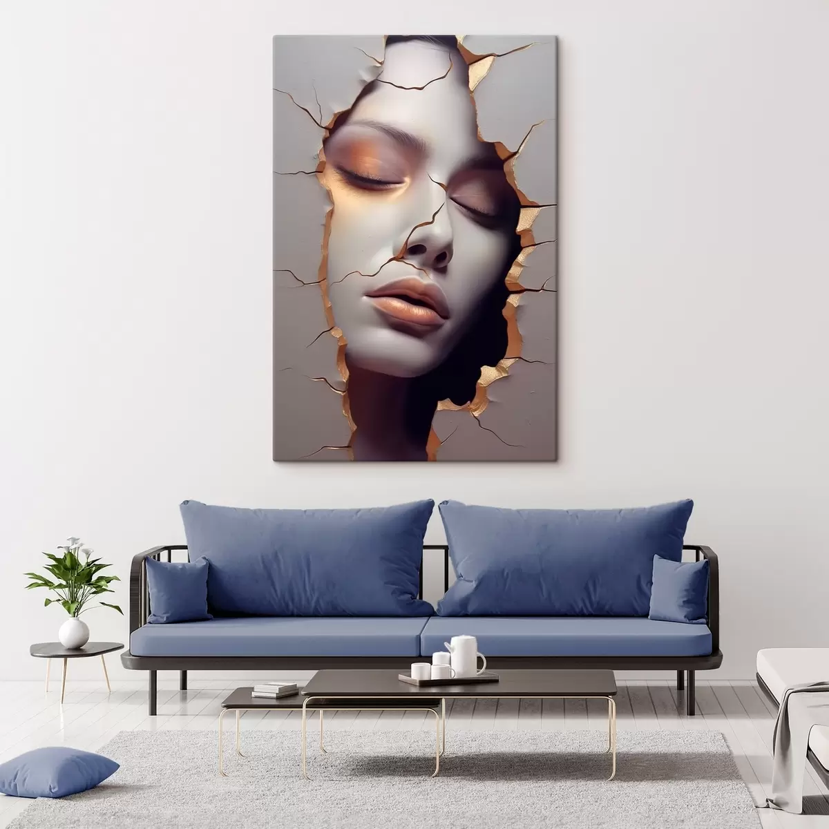 Paveikslėlis Veidas įtrūkimuose s45461