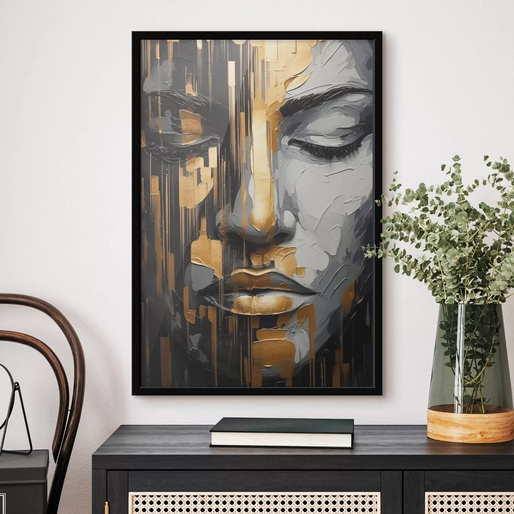 Fototapetai Abstraktus moters portretas f45475