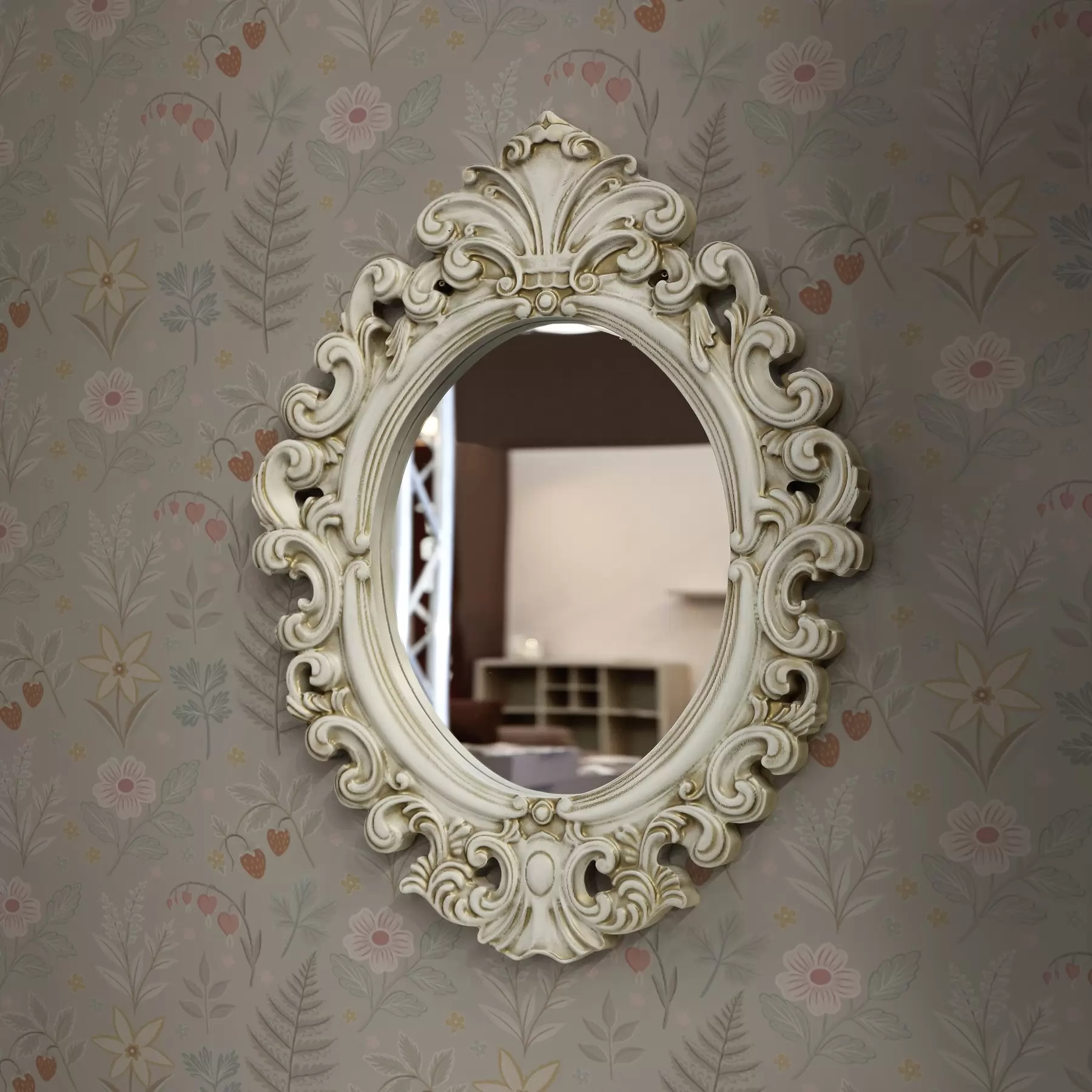Fototapetai Pastelinės gėlės ir uogos šviesiai pilkame fone a00406