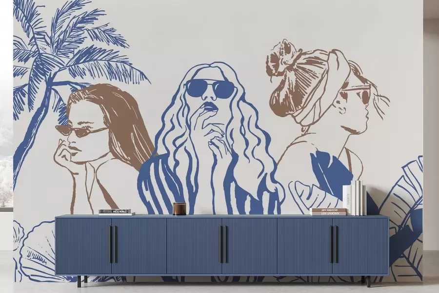 Fototapetai Merginos w04463