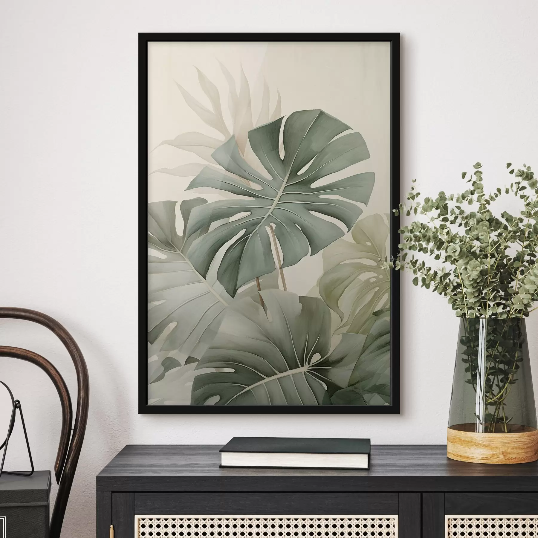 Fototapetai Didelis Monstera lapų f45616