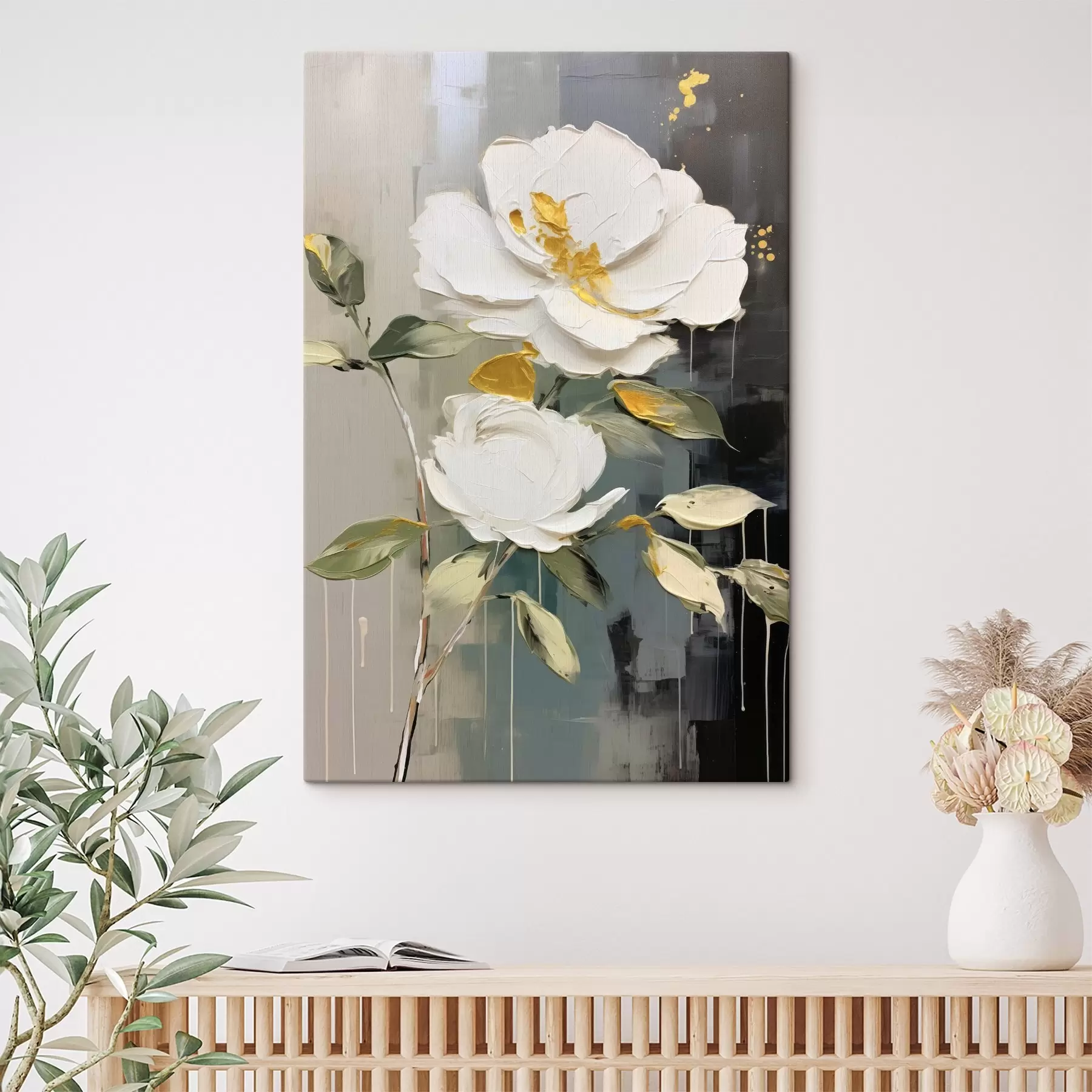 Paveikslėlis Tūrinės gėlės: šviesių ir tamsių tonų dekoratyvinis motyvas s45531